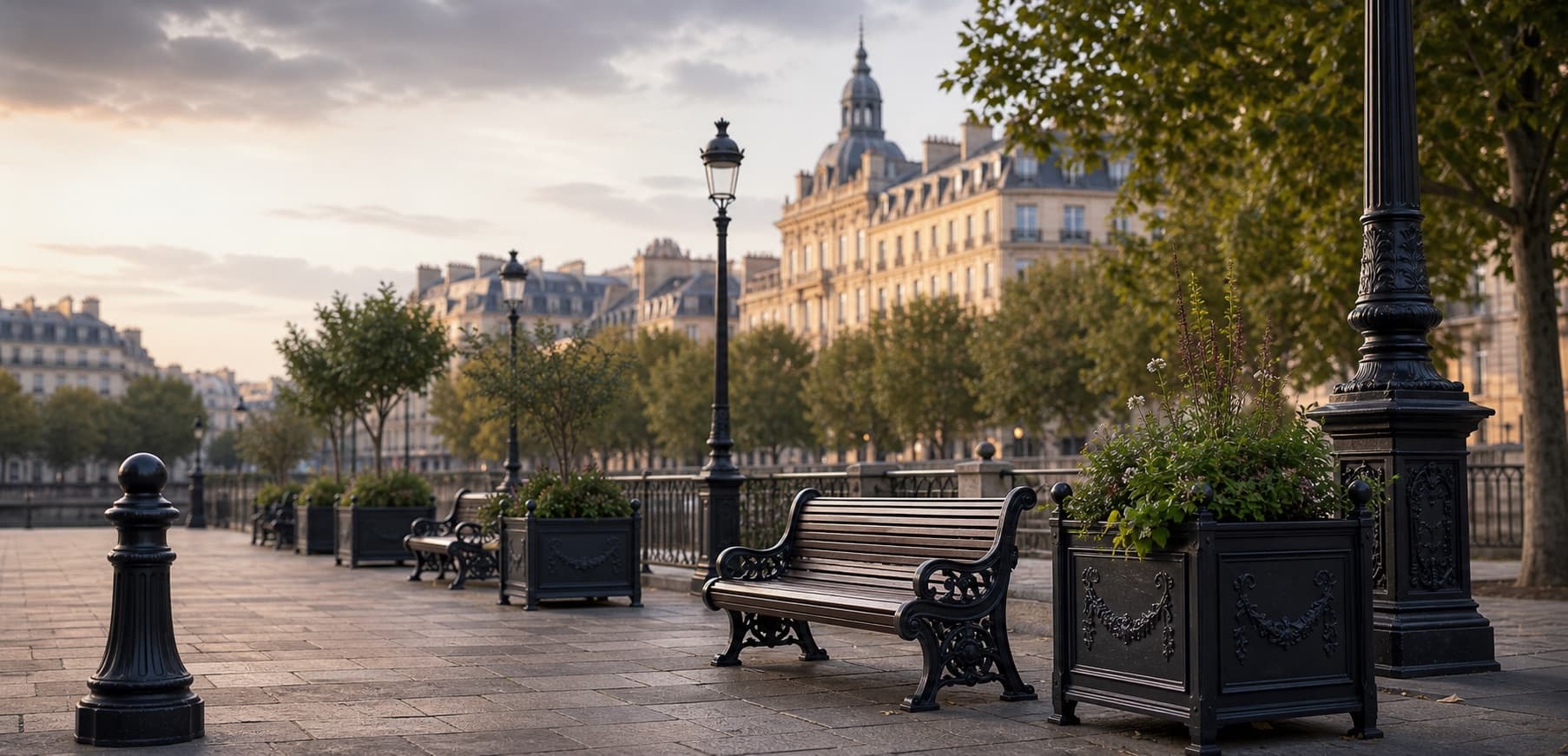 Cast iron street furniture