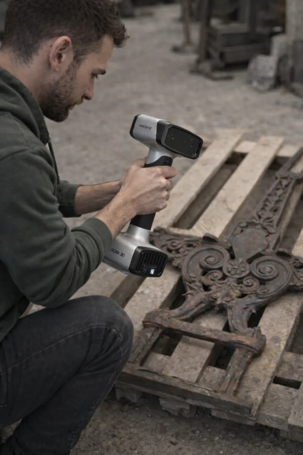 3D scan of the existing part 1