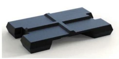 Cast iron spectacle weights of 6 kg, 12 kg, and 18 kg