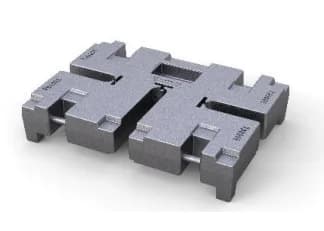 VGP ballast plate of 3000 KG RAL9007