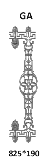 Balustrade, ornate cast iron railing