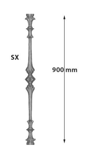 Balustrade, ornate cast iron railing