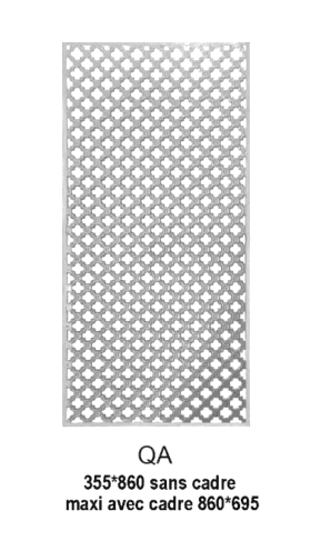 Wrought iron grille - Reference QQ