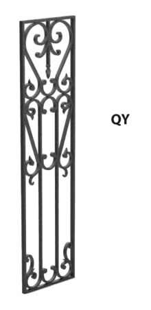 Wrought iron grille - Reference QY