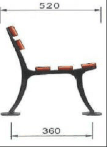 Relaxation bench leg