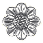 Decorative cast iron rosette - 124