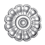 Decorative cast iron rosette - 668