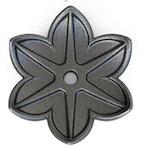 Cast Iron Decorative Rosette - Liquidambar