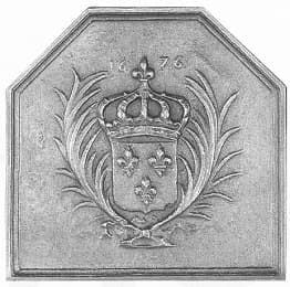 Coat of arms with fleur-de-lis and palms 1676 GM