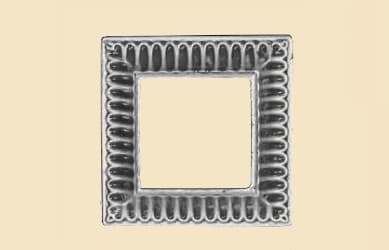 Cast iron and wrought iron decorative post cover - Ref: 324