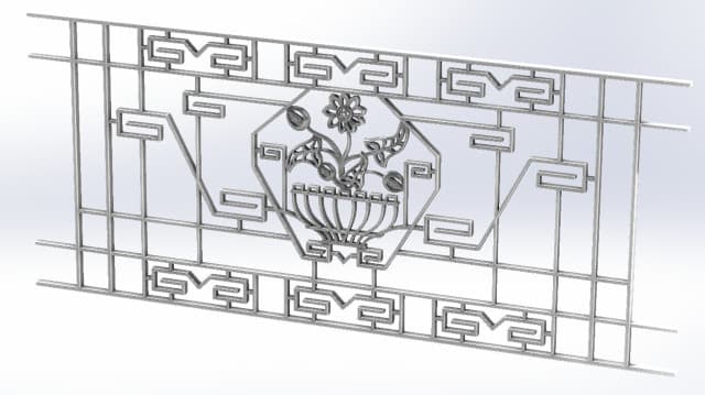 Balcony grille, cast iron guardrail — ref JO