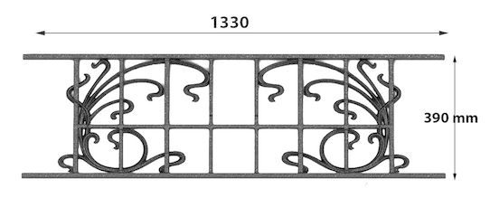 BALCONY GRILLE, GUARDRAIL, BALUSTRADE, LOISELET - ZZ