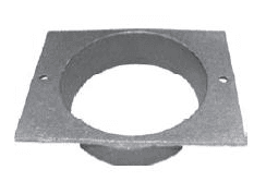 Cast iron housing for adjustable grille
