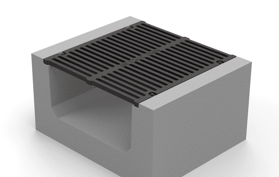 Gutter grille with angles - GC700X750