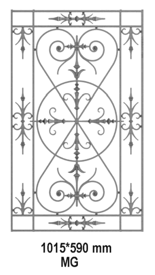 Wrought iron grille - Reference MG