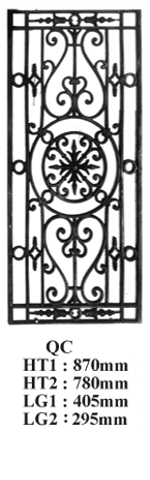 Cast Iron Door Grille — Reference QC