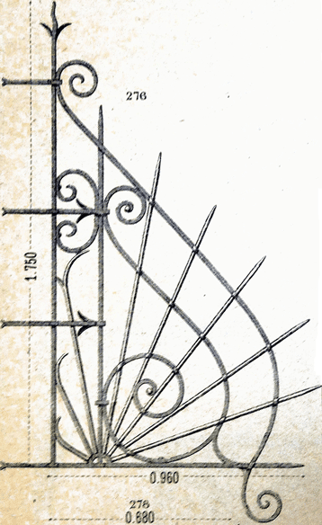 Loiselet cast iron separation grille - 1st model