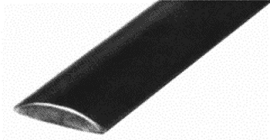 Half-round handrail in steel - 30x8