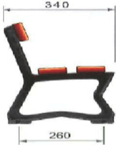 Kindergarten bench leg