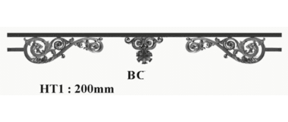 Cast iron window support bar — ref BC