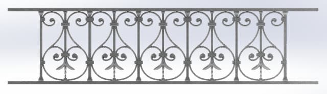 Cast iron window support bar — ref BM