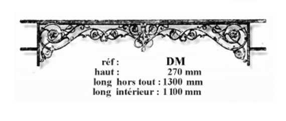 Cast iron window support bar — ref DM