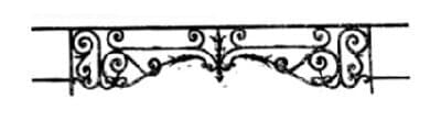 Cast iron window support bar — ref SF