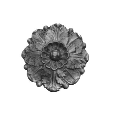 Decorative cast iron rosette - Calendula officinalis