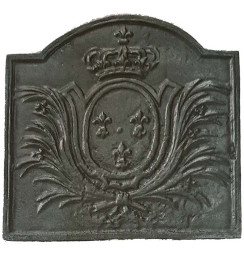 Plaque décorée de cheminée