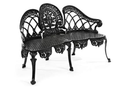 Cast iron sofa