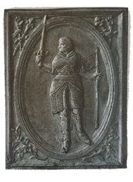 Plaque décorée de cheminée