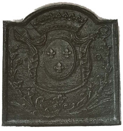 Plaque décorée de cheminée