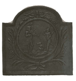 Plaque décorée de cheminée