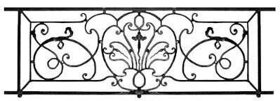 railing, body-guard, balcony grill, cross balconie, cast iron and wrought iron_Birdie_NS