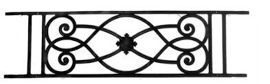 railing, body-guard, balcony grill, cross balconie, cast iron and wrought iron_Birdie_OJ