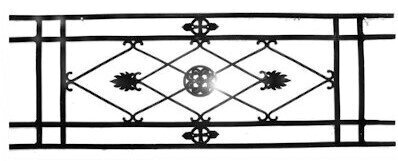 railing, body-guard, balcony grill, cross balconie, cast iron and wrought iron_Birdie_OK