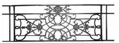 railing, body-guard, balcony grill, cross balconie, cast iron and wrought iron_Birdie_OY