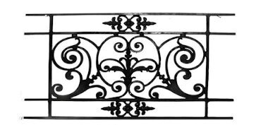 railing, body-guard, balcony grill, cross balconie, cast iron and wrought iron_Birdie_PE