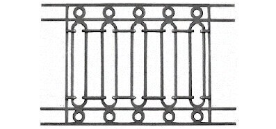 railing, body-guard, balcony grill, cross balconie, cast iron and wrought iron_Birdie_RG