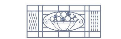 railing, body-guard, balcony grill, cross balconie, cast iron and wrought iron_Birdie_UB-BIS