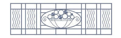 railing, body-guard, balcony grill, cross balconie, cast iron and wrought iron_Birdie_UB-TER