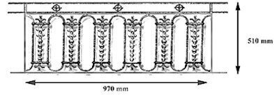 railing, body-guard, balcony grill, cross balconie, cast iron and wrought iron_Birdie_YA