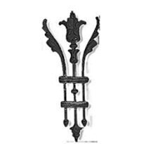 railing, body-guard, balcony grill, cross balconie, cast iron and wrought iron_Birdie_YD