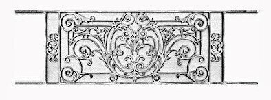 railing, body-guard, balcony grill, cross balconie, cast iron and wrought iron_Birdie_YM