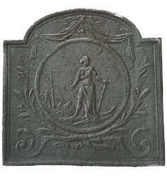 Plaque décorée de cheminée