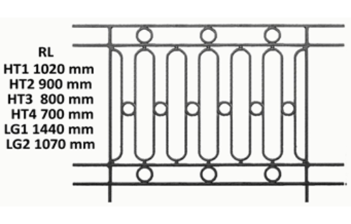 BALUSTRADE BALUSTRE RAMBARDE FONTE FER FORGÉ LOISELET - RL