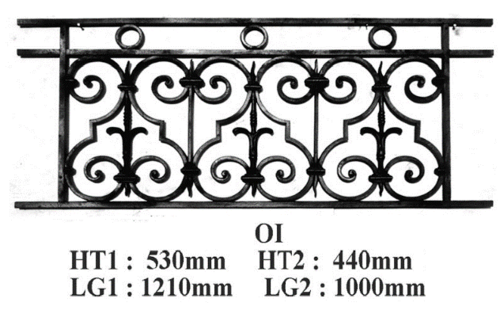 GRILLE DE BALCON GARDE CORPS BALUSTRADE LOISELET - OI