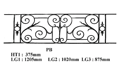 GRILLE DE BALCON GARDE CORPS BALUSTRADE LOISELET - PB