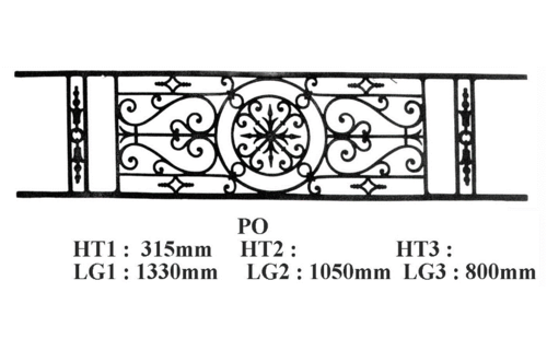 GRILLE DE BALCON GARDE CORPS BALUSTRADE LOISELET - PO