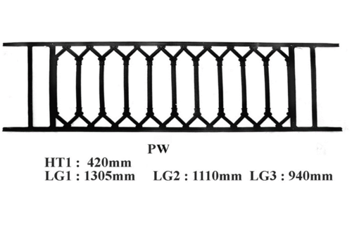 GRILLE DE BALCON GARDE CORPS BALUSTRADE LOISELET - PW